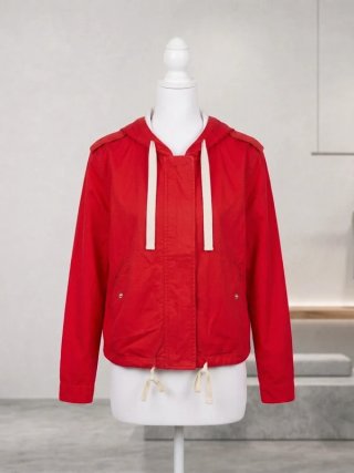 Chaqueta roja con capucha Springfield - Talla S
