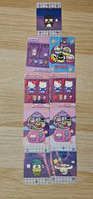 Set de 9 Cartas Hello Kitty and Friends