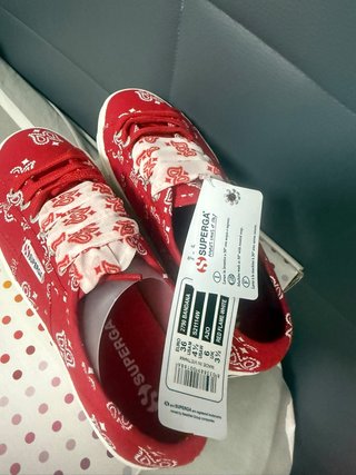 Zapatillas Superga Bandana Rojas Talla 36
