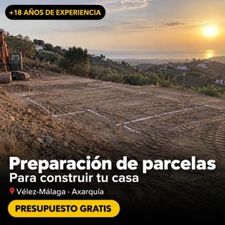 Preparar parcela para construir · Axarquía