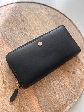 Cartera de piel Ralph Lauren negra