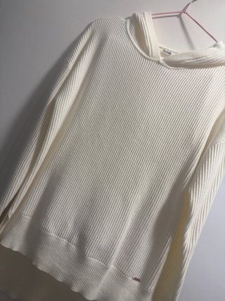Sudadera con capucha Fracomina blanca