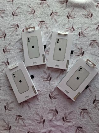 Confezione da 4 custodie trasparenti per iPhone 12 / 12 mini