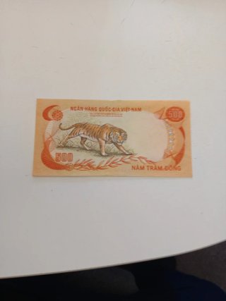 Billete de 500 Dongs Vietnam 1972