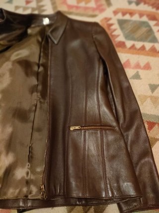 Chaqueta de piel /napa, marrón