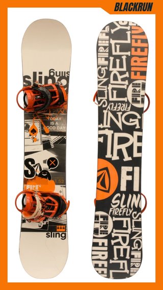 Tabla Snowboard 152 cm Fijaciones - Fire Fly Sling