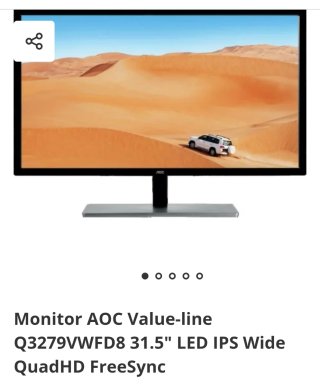 Monitor AOC Q3279VWFD8 31.5 LED IPS