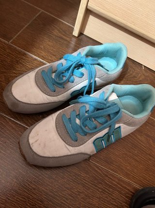 Zapatillas Deportivas Gris y Azul
