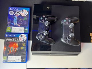 PlayStation 4 (PS4) con 2 mandos y 2 juegos