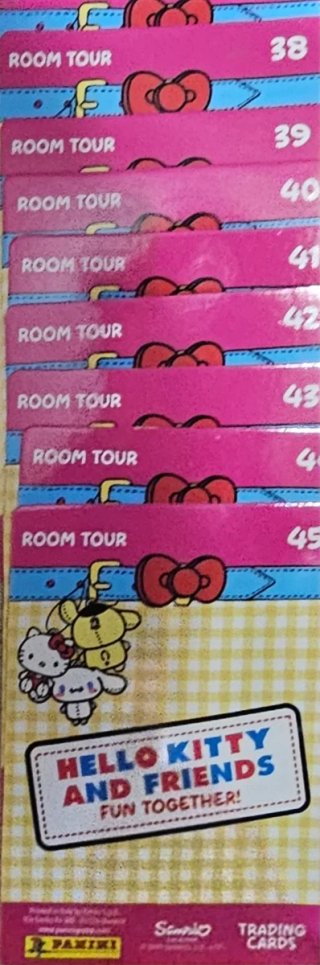 Lote de 8 Cartas Hello Kitty Panini