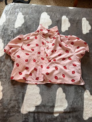 Camisa corta estampada