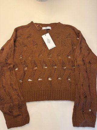 Jersey Stradivarius Marrón Talla M