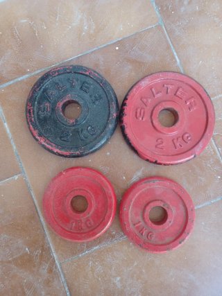 Set di 4 dischi per manubri Salter