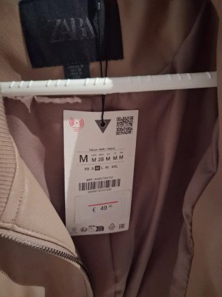 Chaqueta Zara Beige Talla M