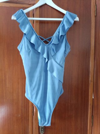 Bañador Azul con Volantes