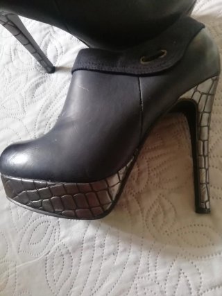 Botines de tacón con plataforma