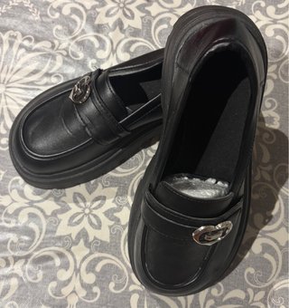 Mocasines Negros Talla 40 con plataforma