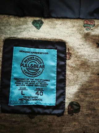 Chubasquero Azul Pull&Bear