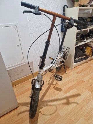 Bicicleta Plegable Blanca