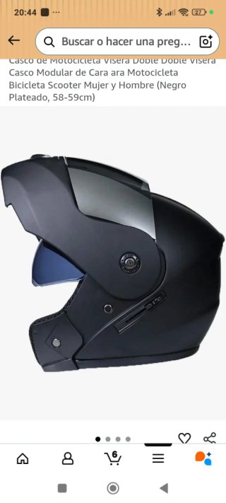 Casco Modular de Moto con Doble Visera