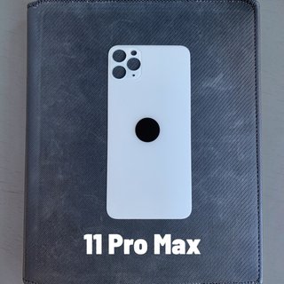 Cristallo posteriore iPhone 11 Pro Max bianco