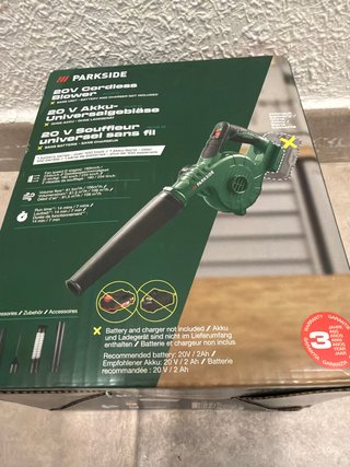 Soplador Parkside 20V Inalámbrico