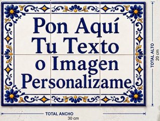 Azulejo Personalizado 30x20 cm