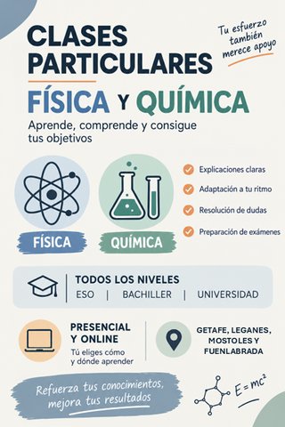CLASES DE FISICA Y QUIMICA INSTITUTO Y UNIVERSIDAD