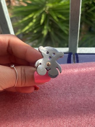 Anillo Oso Tous con Detalle en Oro 18k