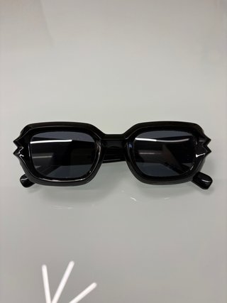 Occhiali da sole rettangolari chunky neri