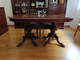 Mesa Ovalada de Caoba 160 cm