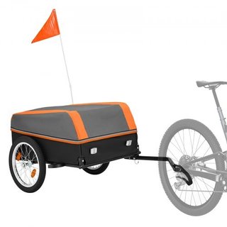Remolque de carga para bicicleta, acero y plegable