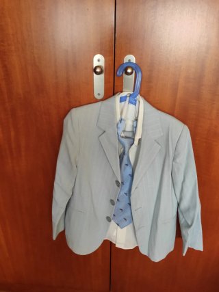 Traje completo azul claro Talla 7 evento especial
