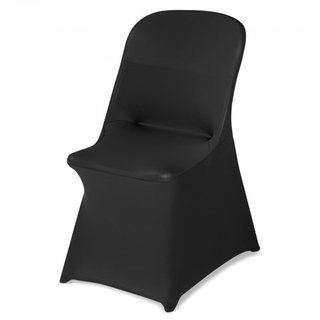 30 Pcs Black Chair Covers, Polyester Spandex Chair