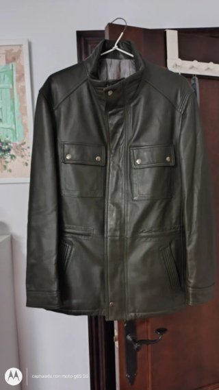 Chaqueta biker de piel