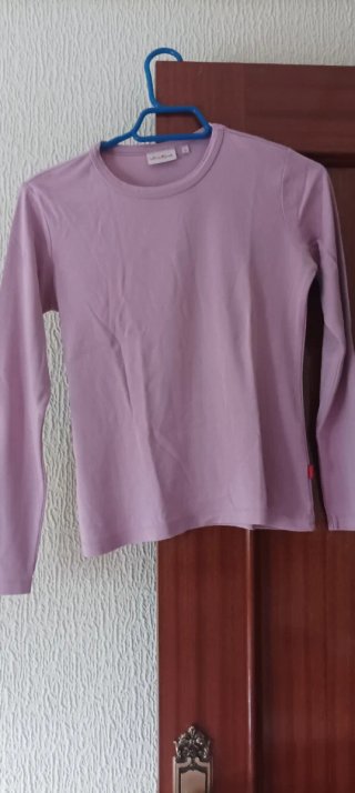Camiseta de manga larga rosa