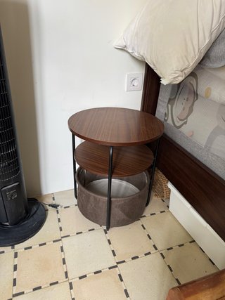 Mesa Auxiliar de Noche Redonda