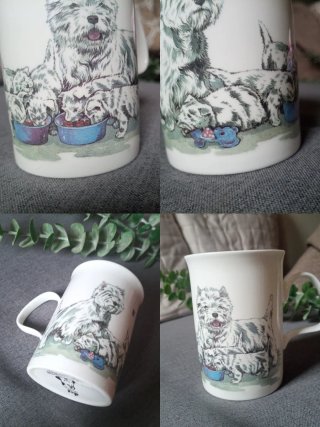 Taza de Porcelana con Ilustración Westie
