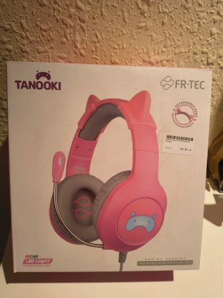 Auriculares Gaming FR-TEC Tanooki Rosa.   4