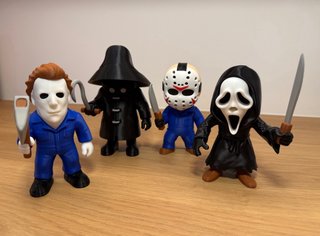 Statuine di Halloween Myers-Jason-Scream-Pescatore
