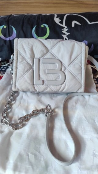 Bolso Bimba y Lola Acolchado Gris claro