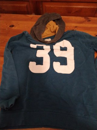 Felpa Zara blu con cappuccio 13/14 anni