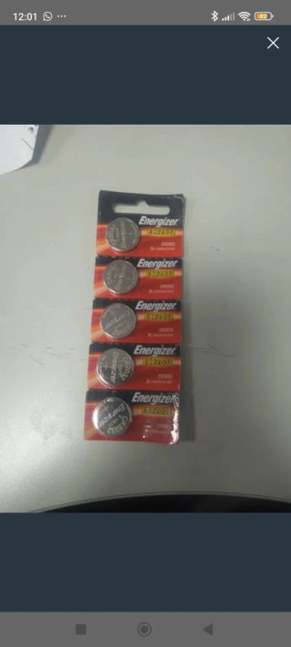 Blíster de 5 Pilas Energizer CR2032 3V