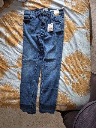 Pantalón vaquero carrot Azul Pull&Bear Talla 36
