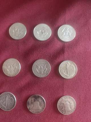 Lote de 8 Monedas de Plata 900