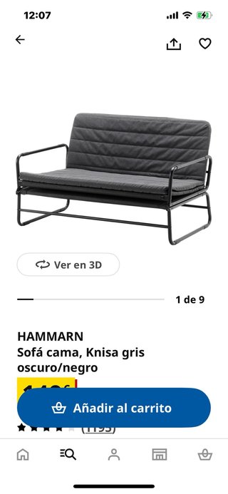 Sofá cama IKEA Hammarn