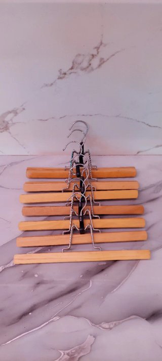Set de 7 perchas para pantalones o faldas