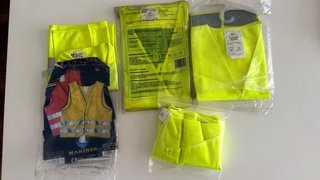 Set de 4 Chalecos Reflectantes Amarillos
