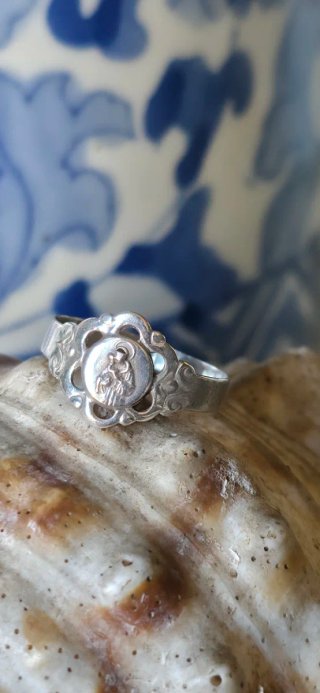 Anillo sello antiguo san antonio