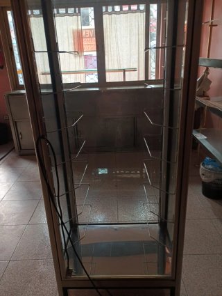 Vitrina Expositora de Cristal 4 Caras